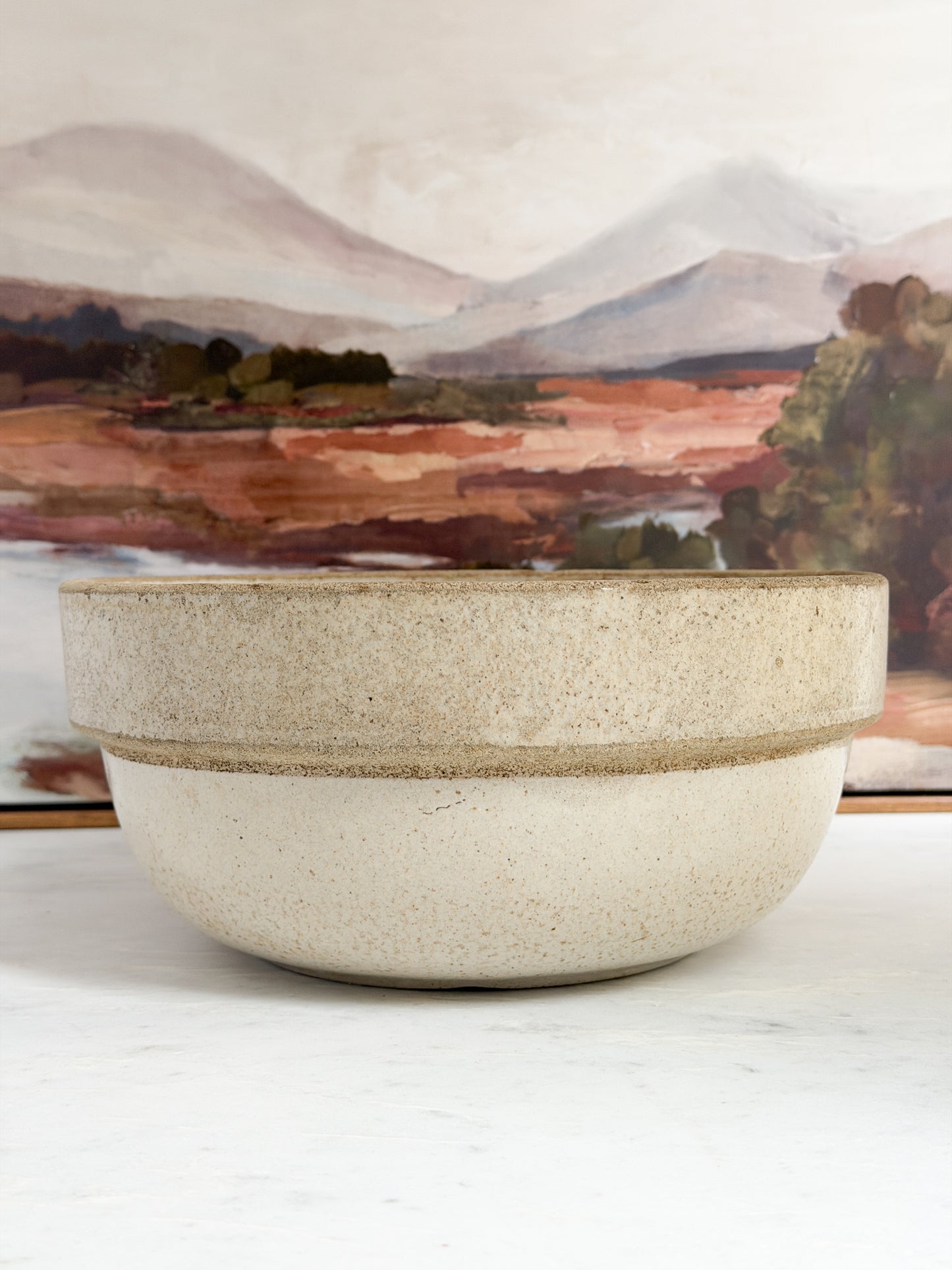 Vintage Large Textured Mixing Bowl