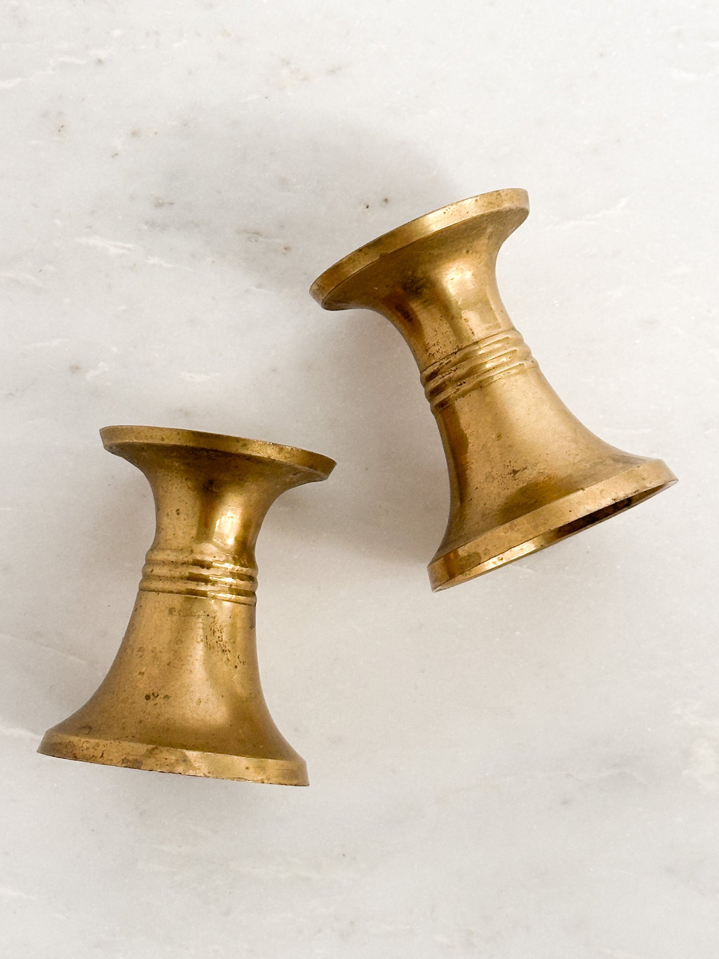 Vintage Brass Candle Holders