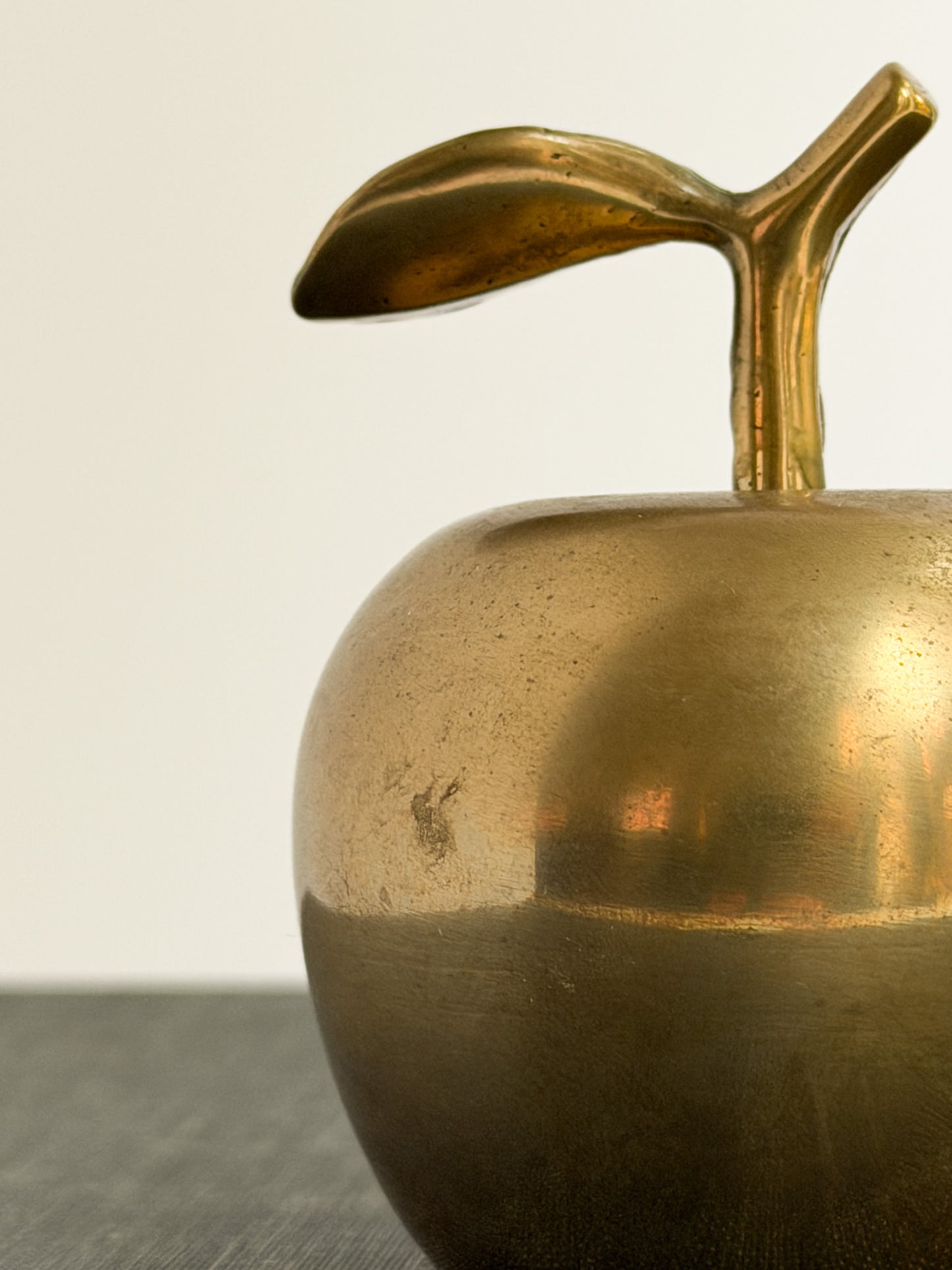 Vintage Brass Apple Bell