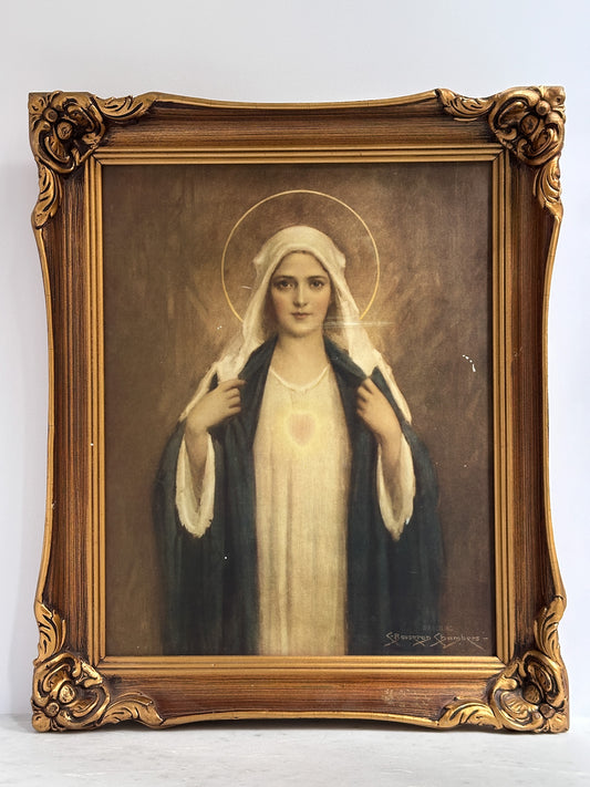 Virgin Mary Vintage Art