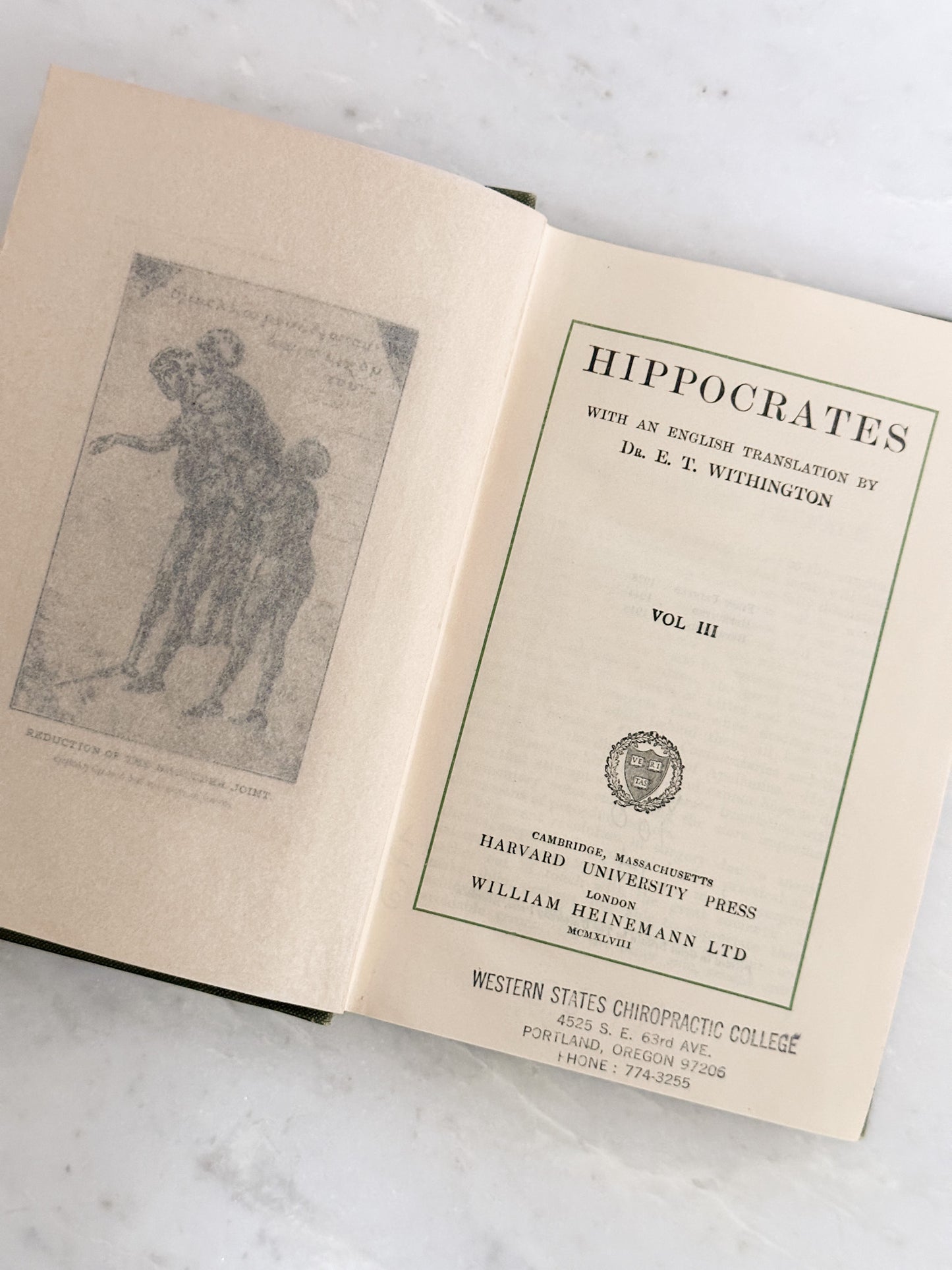 Vintage Book – Hippocrates Vol III