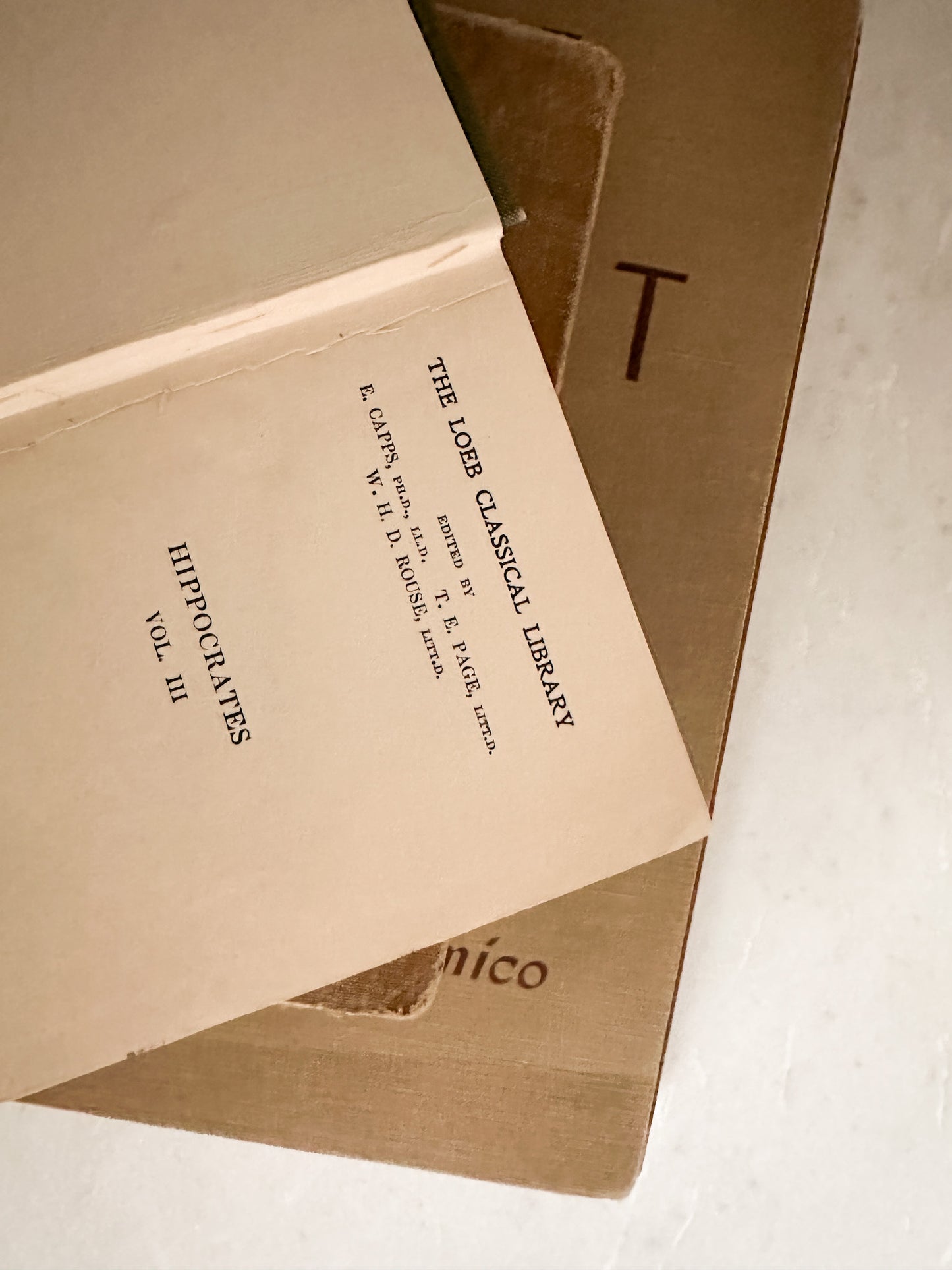 Vintage Book – Hippocrates Vol III