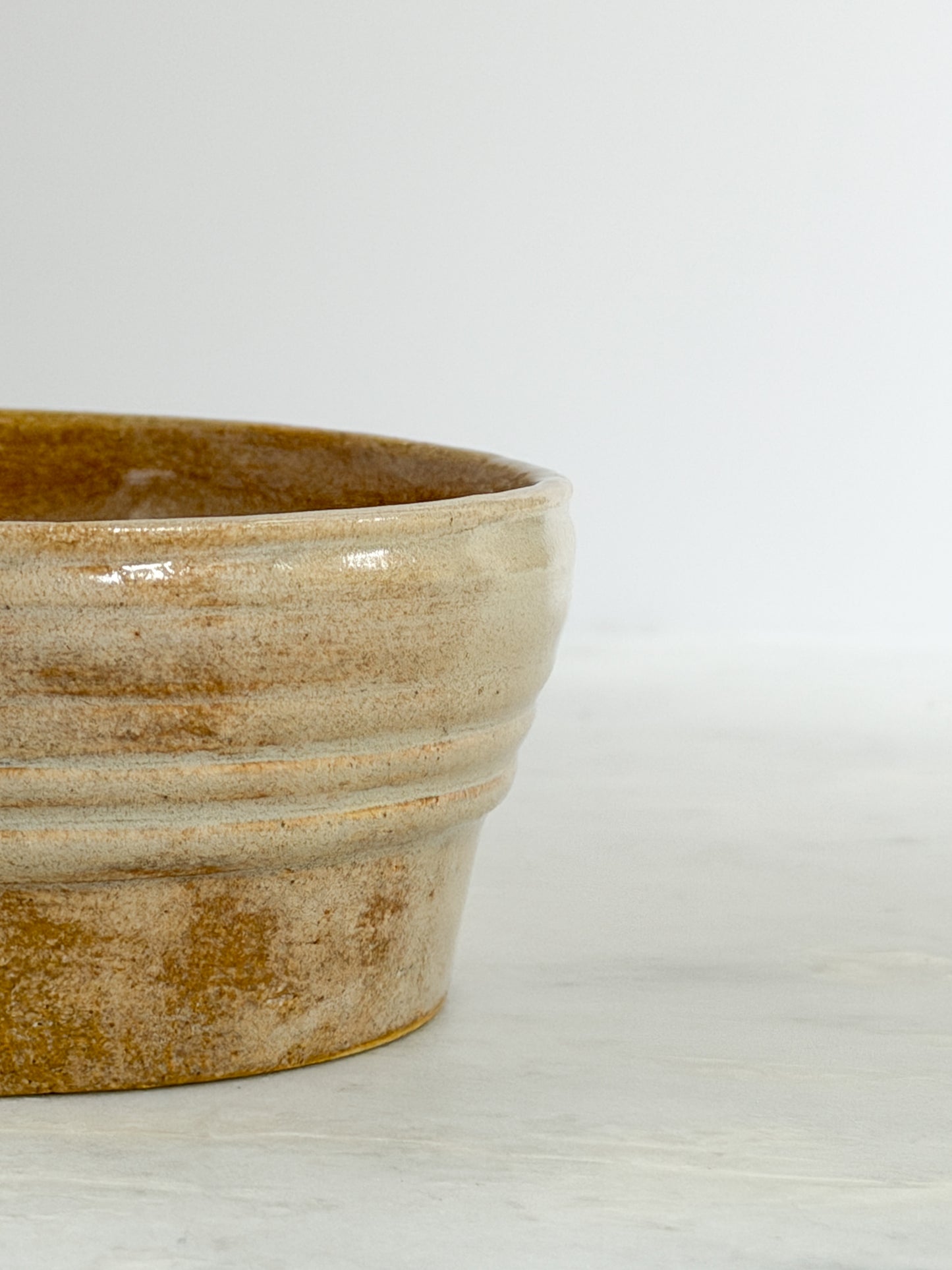 Studio Crafted Small Ribbed Cream Bowl