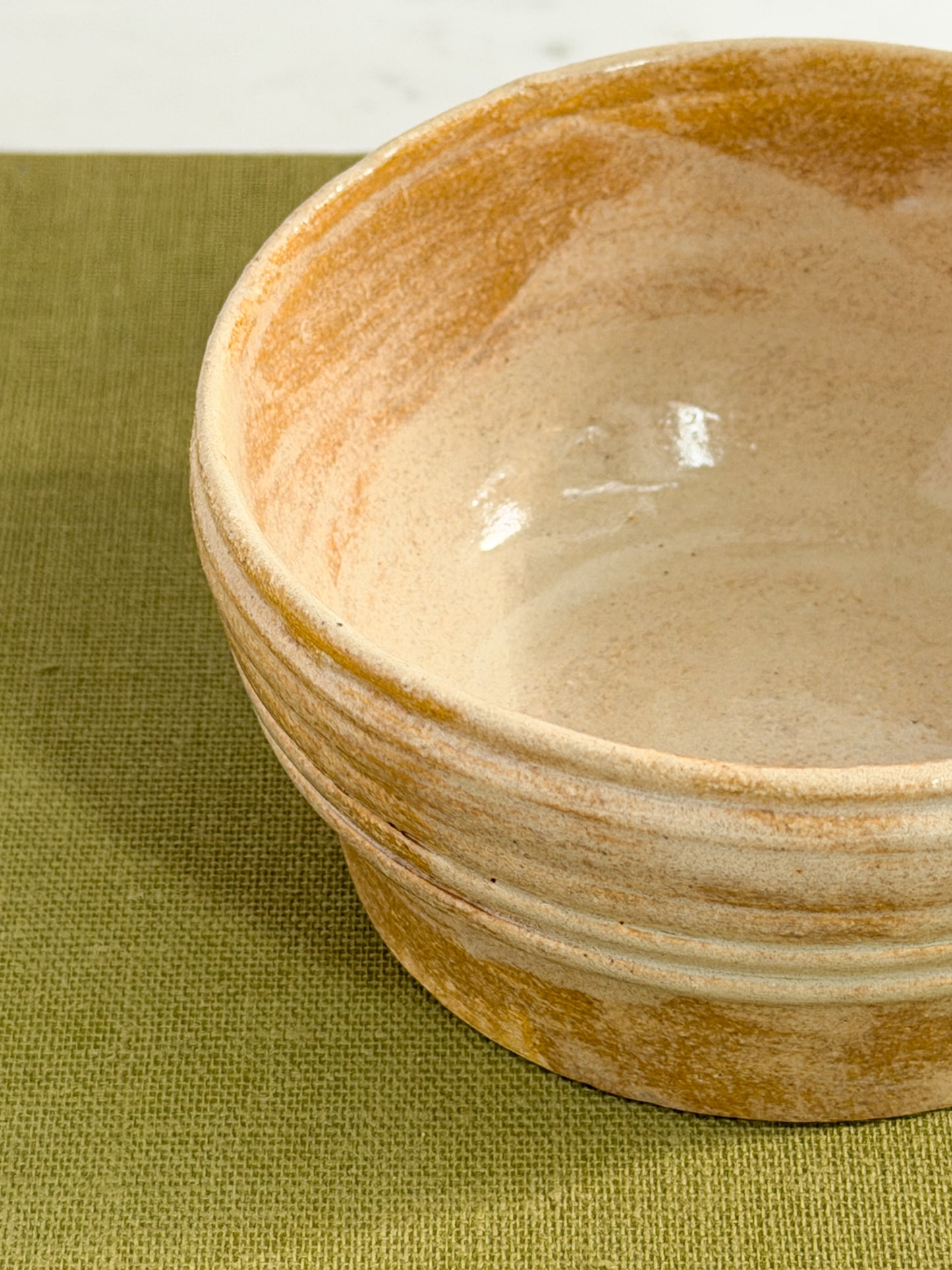 Studio Crafted Small Ribbed Cream Bowl