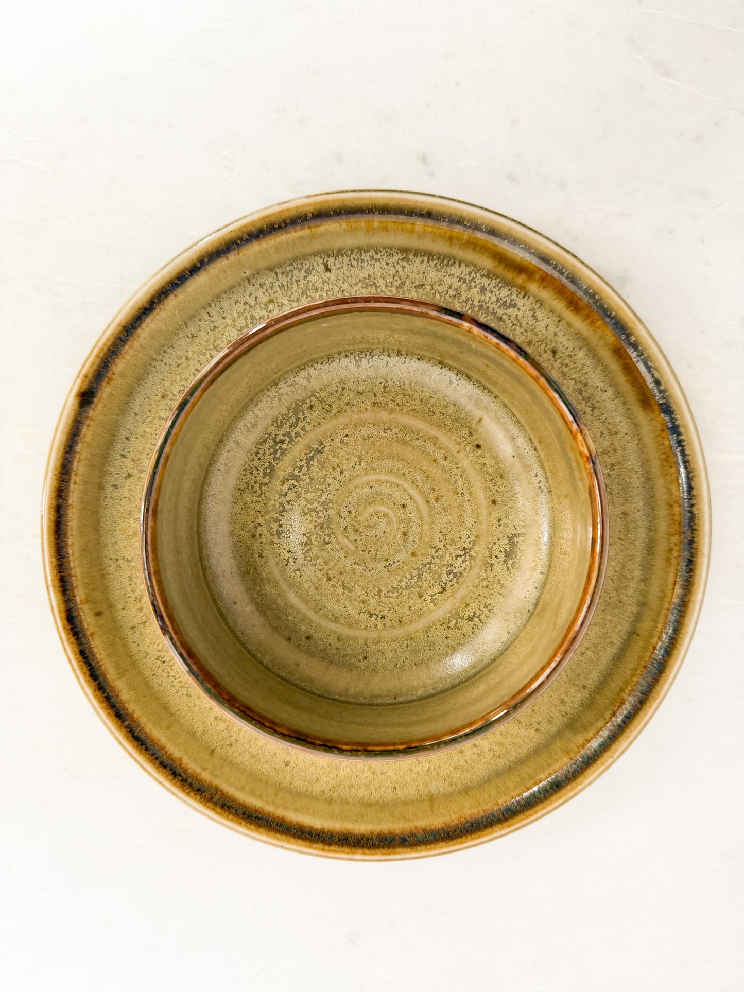Studio Crafted Ceramic Chip & Dip Bowl