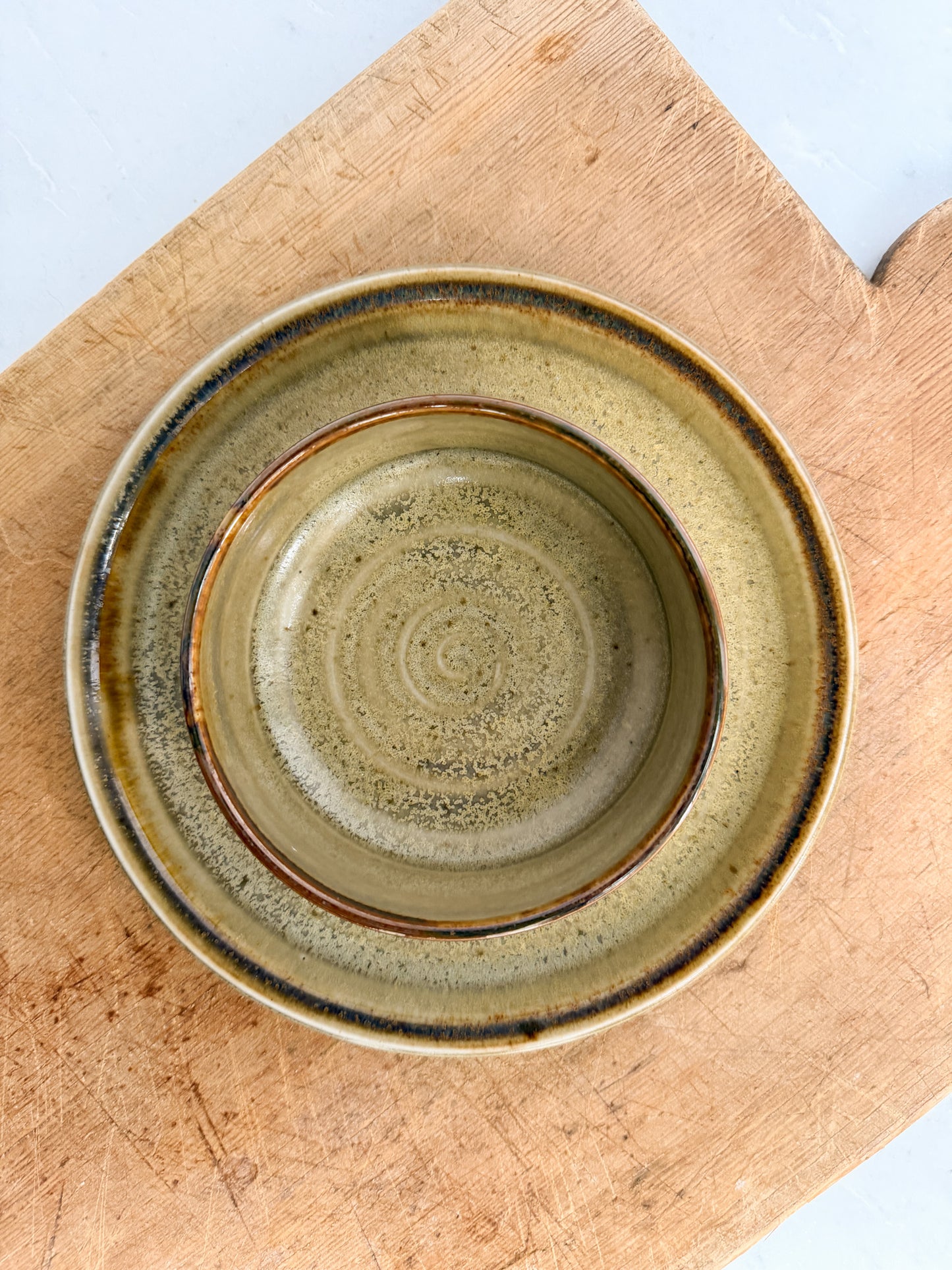 Studio Crafted Ceramic Chip & Dip Bowl