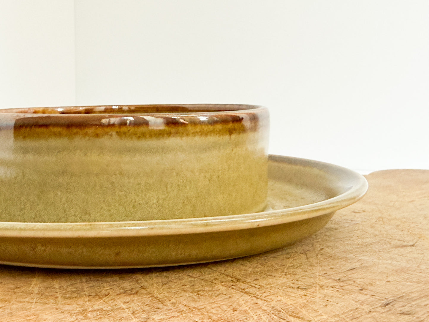 Studio Crafted Ceramic Chip & Dip Bowl