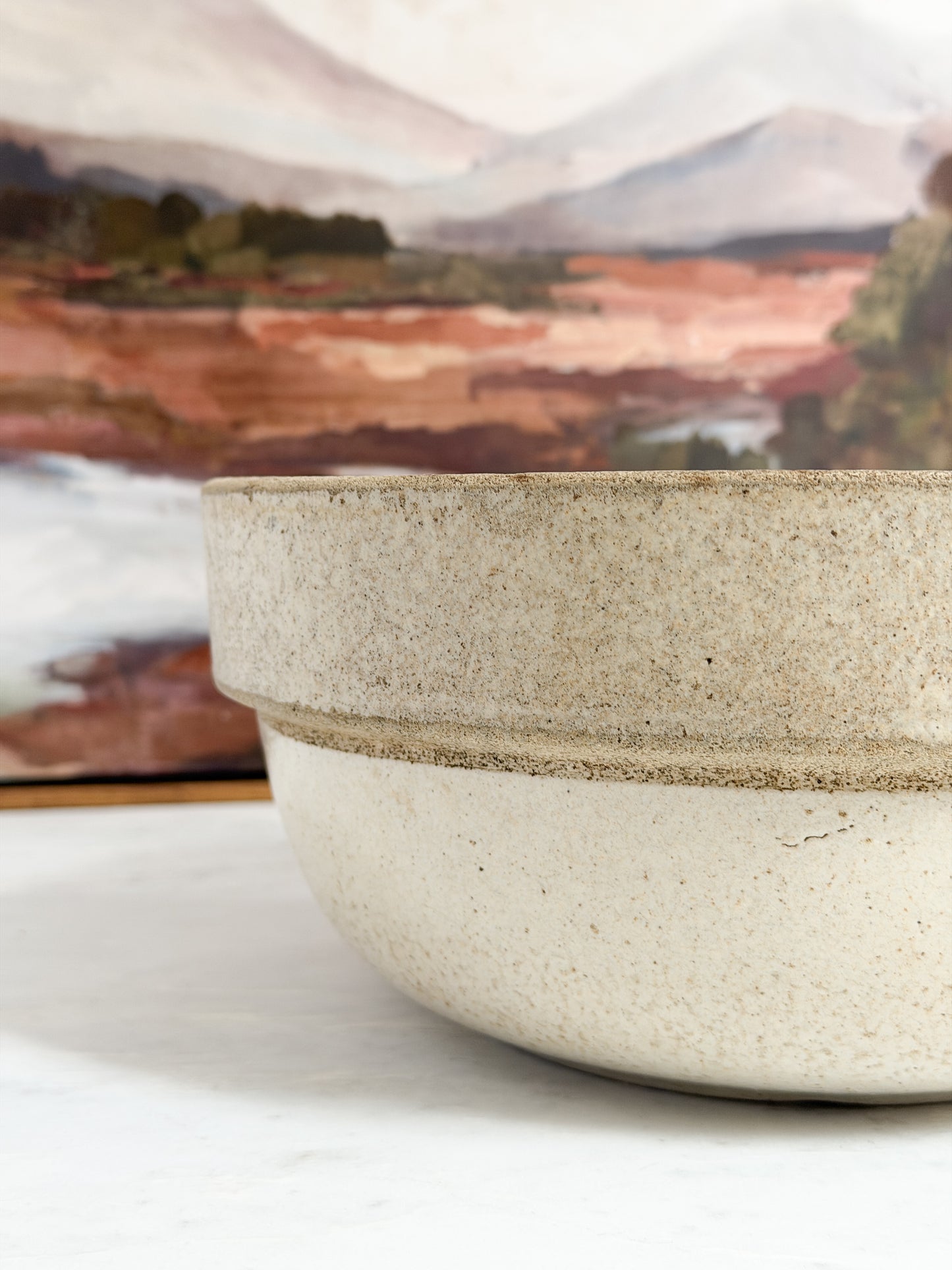 Vintage Large Textured Mixing Bowl