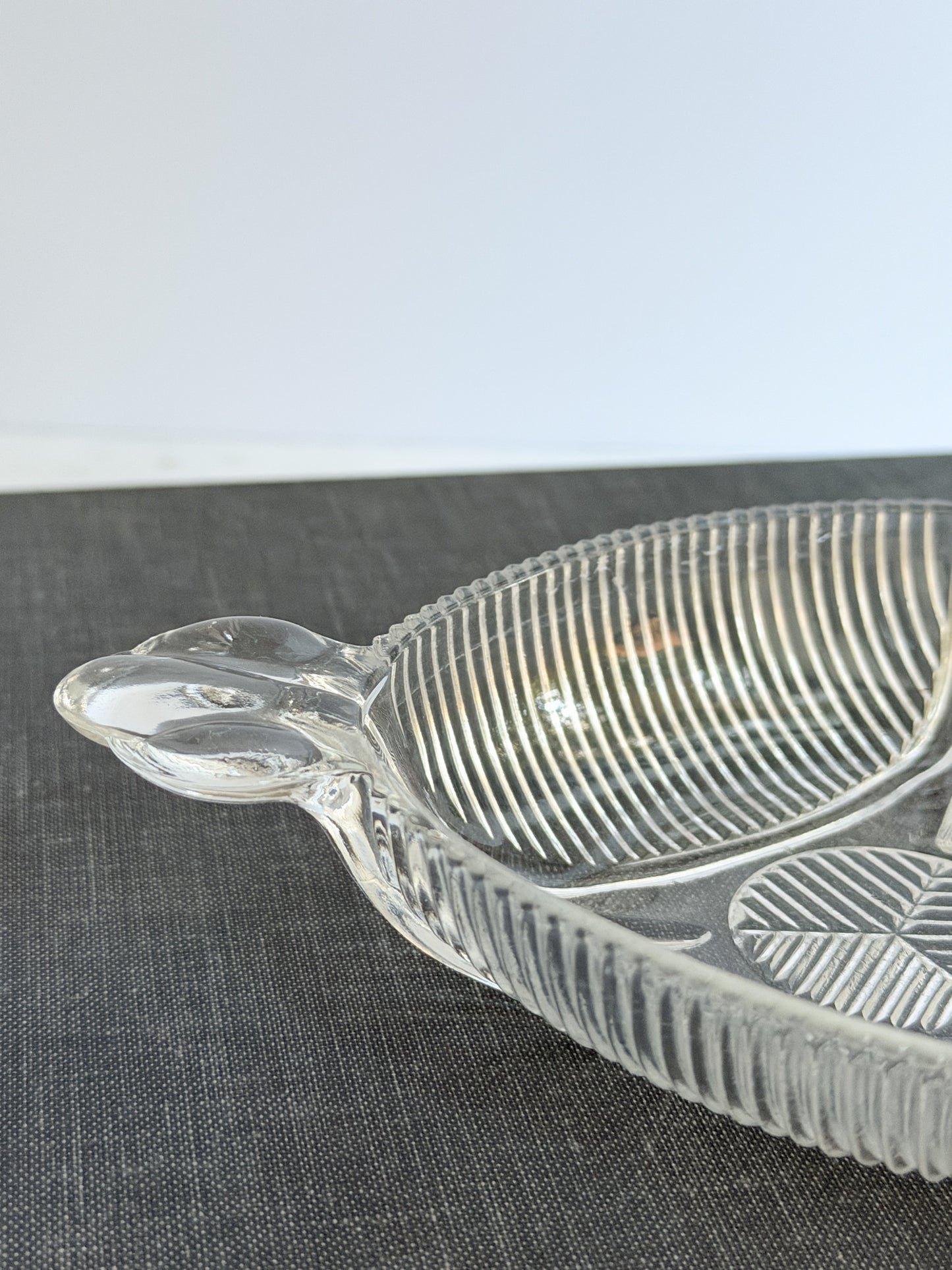 Vintage Art Deco Glass Trinket Dish