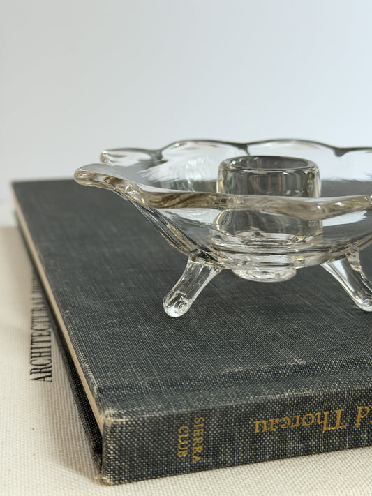 Vintage Glass Candle Holder