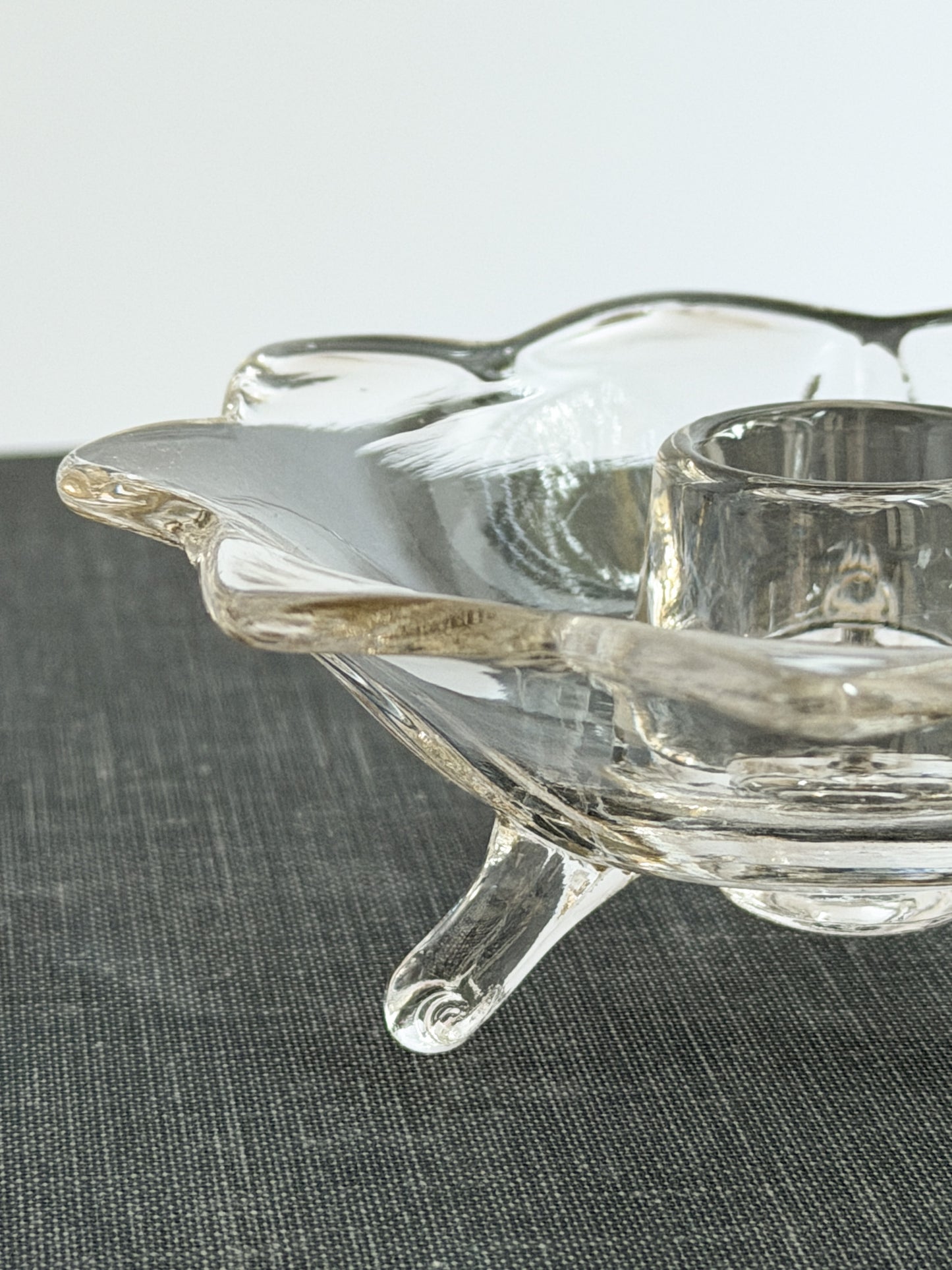 Vintage Glass Candle Holder