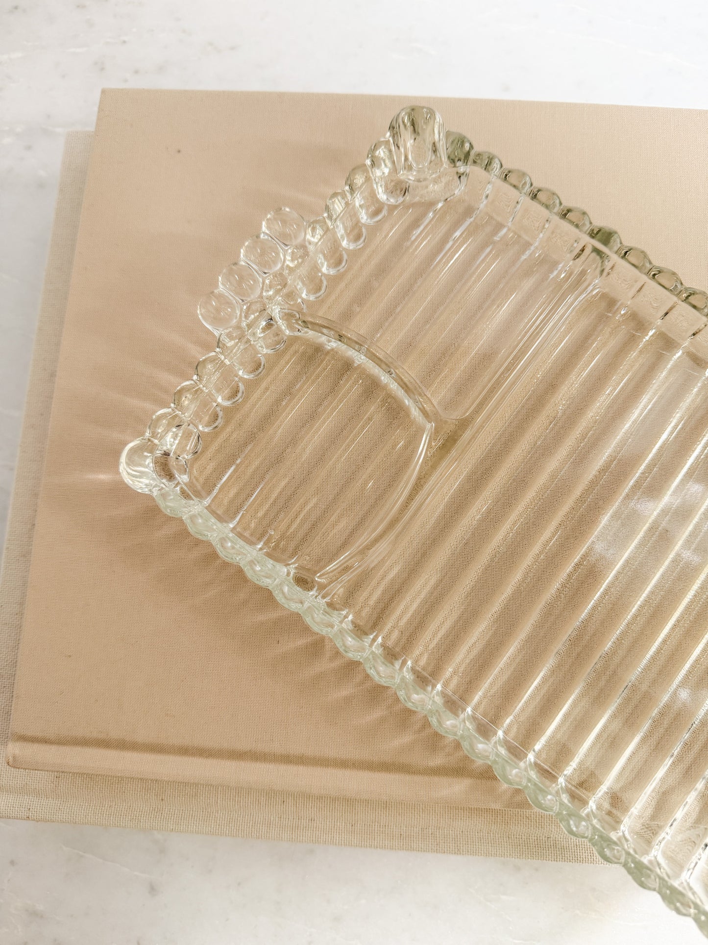 Vintage Hazel Atlas Glass Tray
