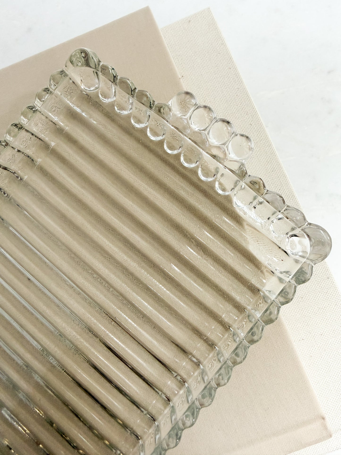 Vintage Hazel Atlas Glass Tray