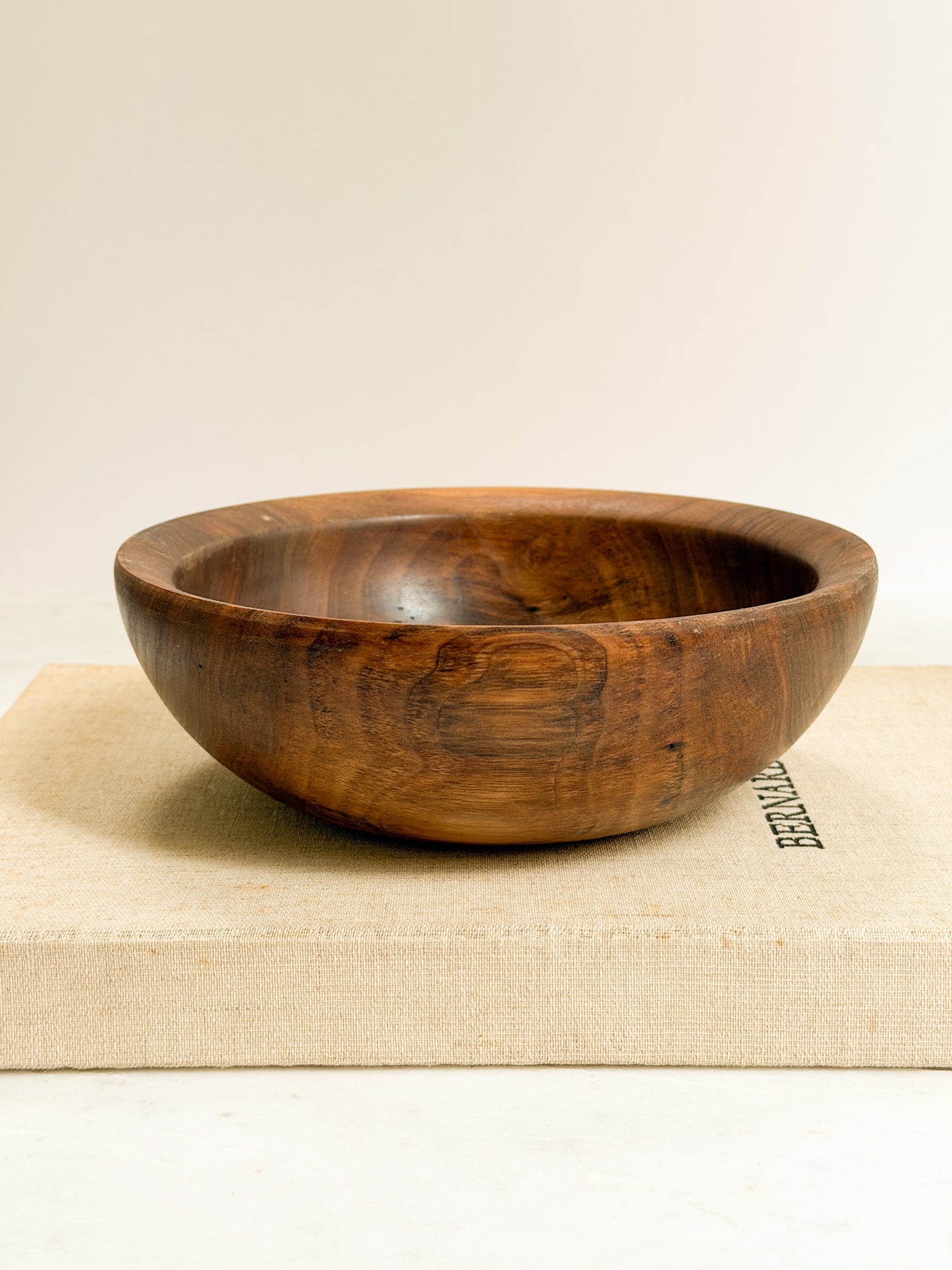 Hand-Carved Black Walnut Bowl