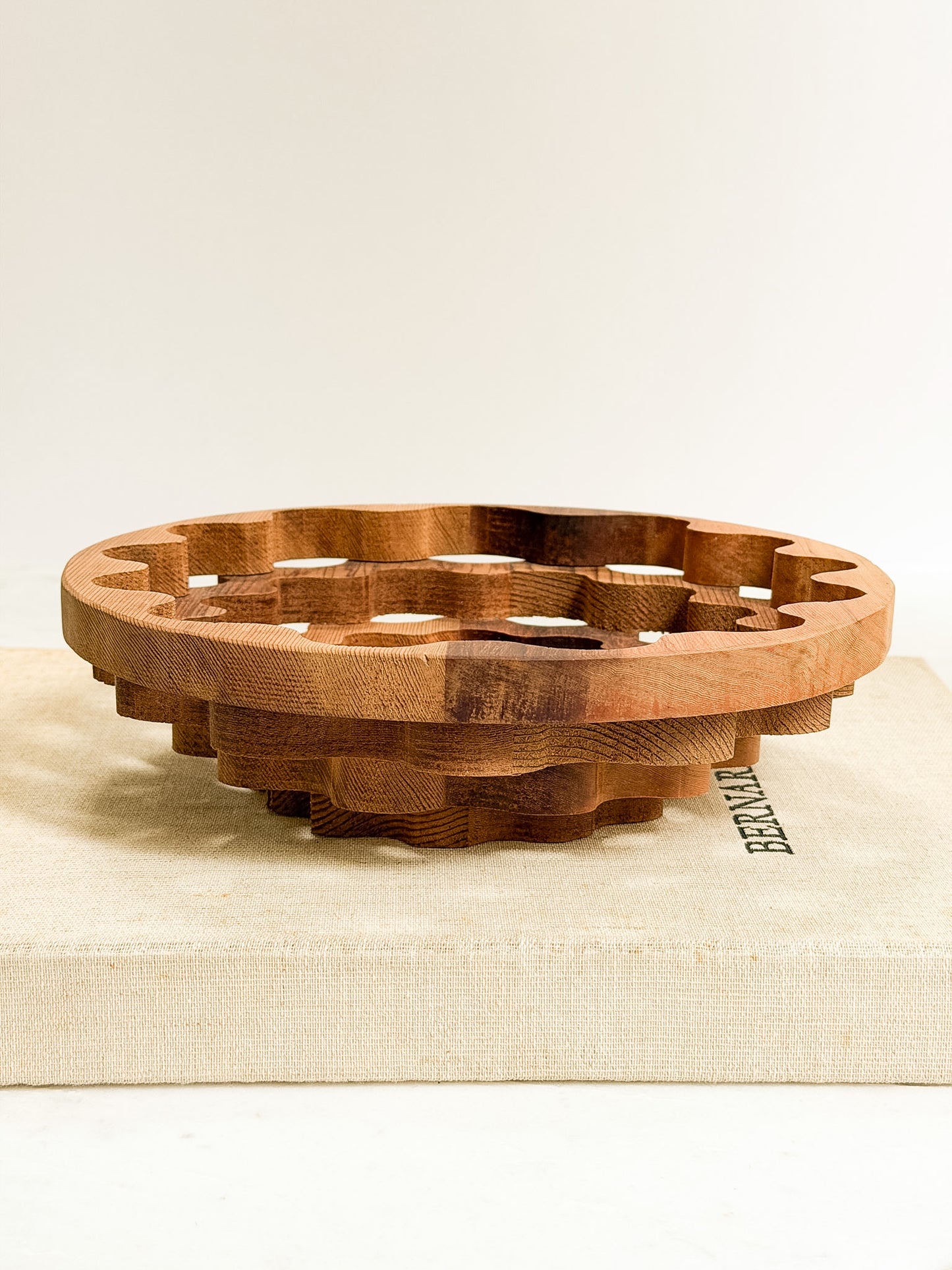 Handmade Open Weave Wooden Bowl