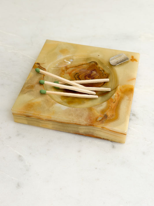 Mid-Century Onyx Ashtray