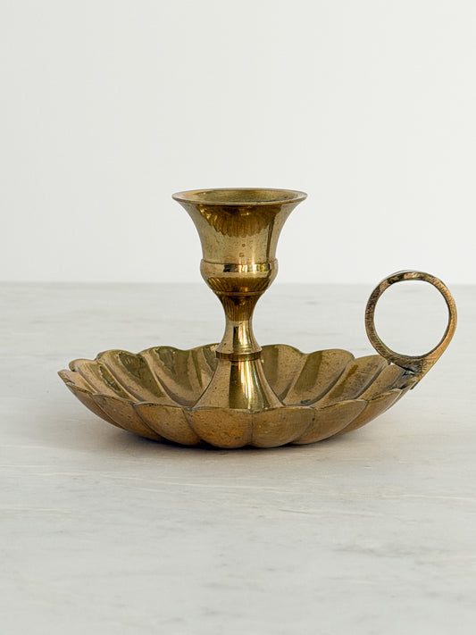 Vintage Brass Candle Holder