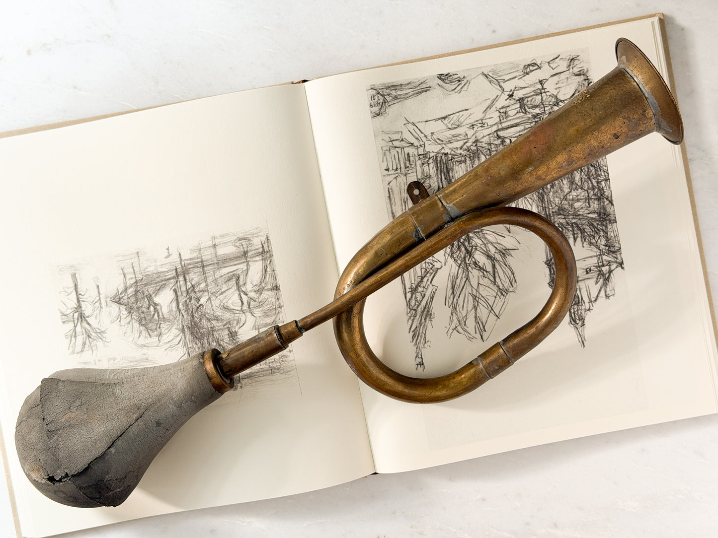 Antique Brass Car Horn