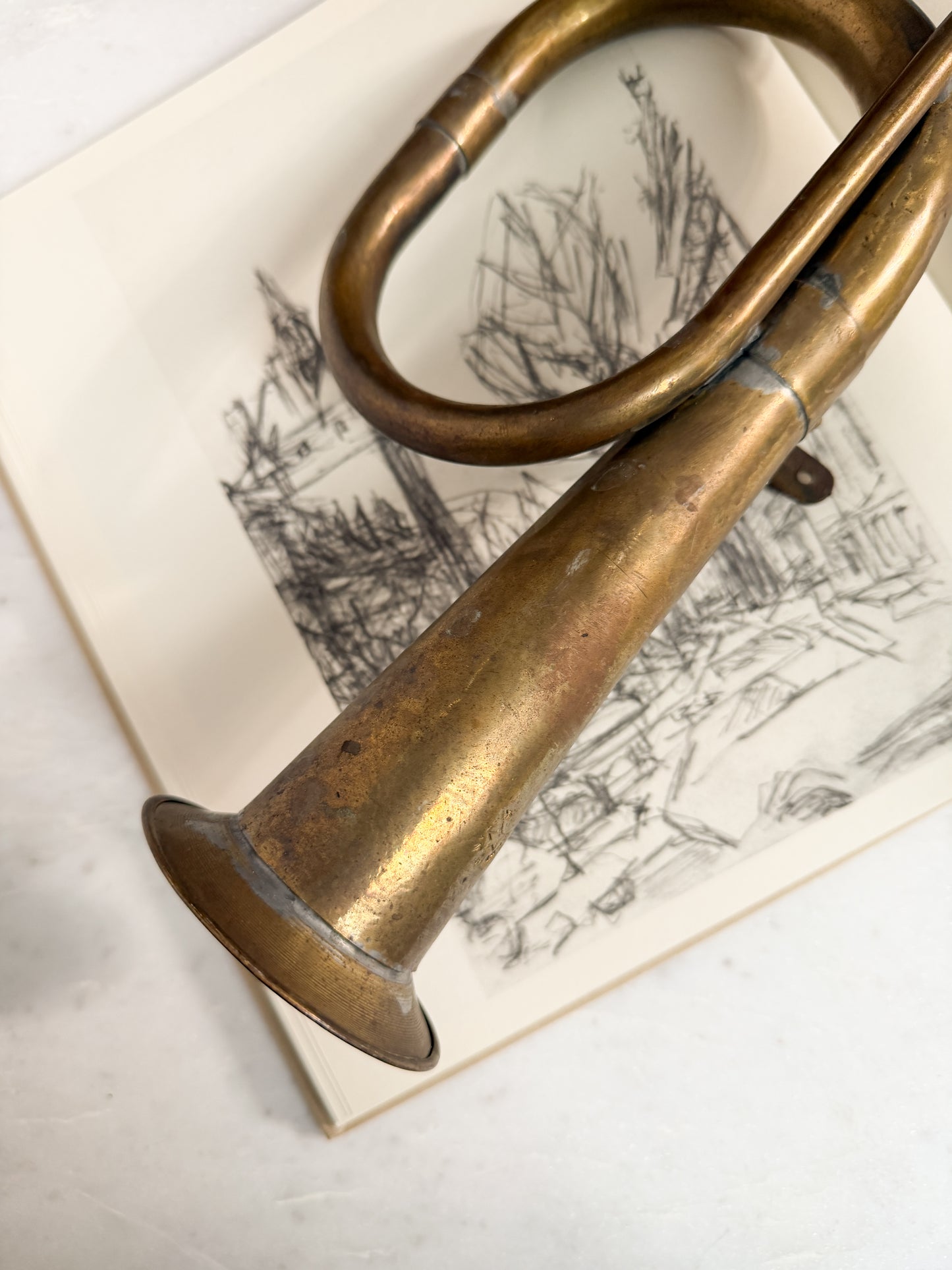 Antique Brass Car Horn