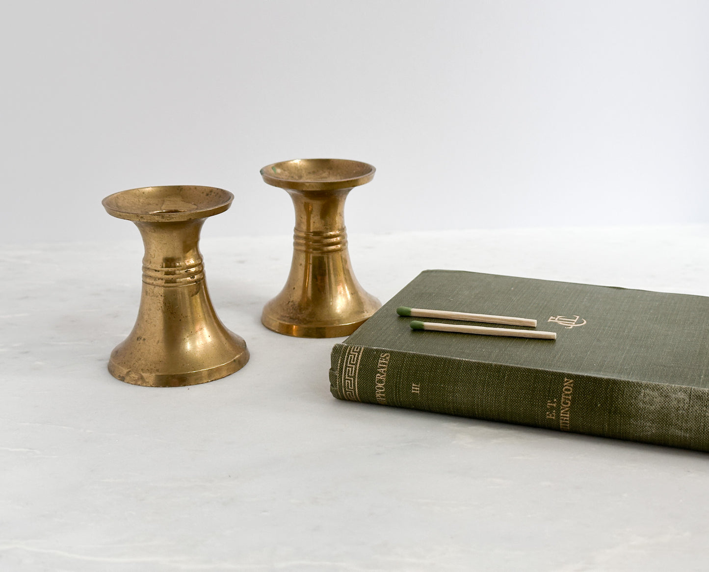 Vintage Brass Candle Holders