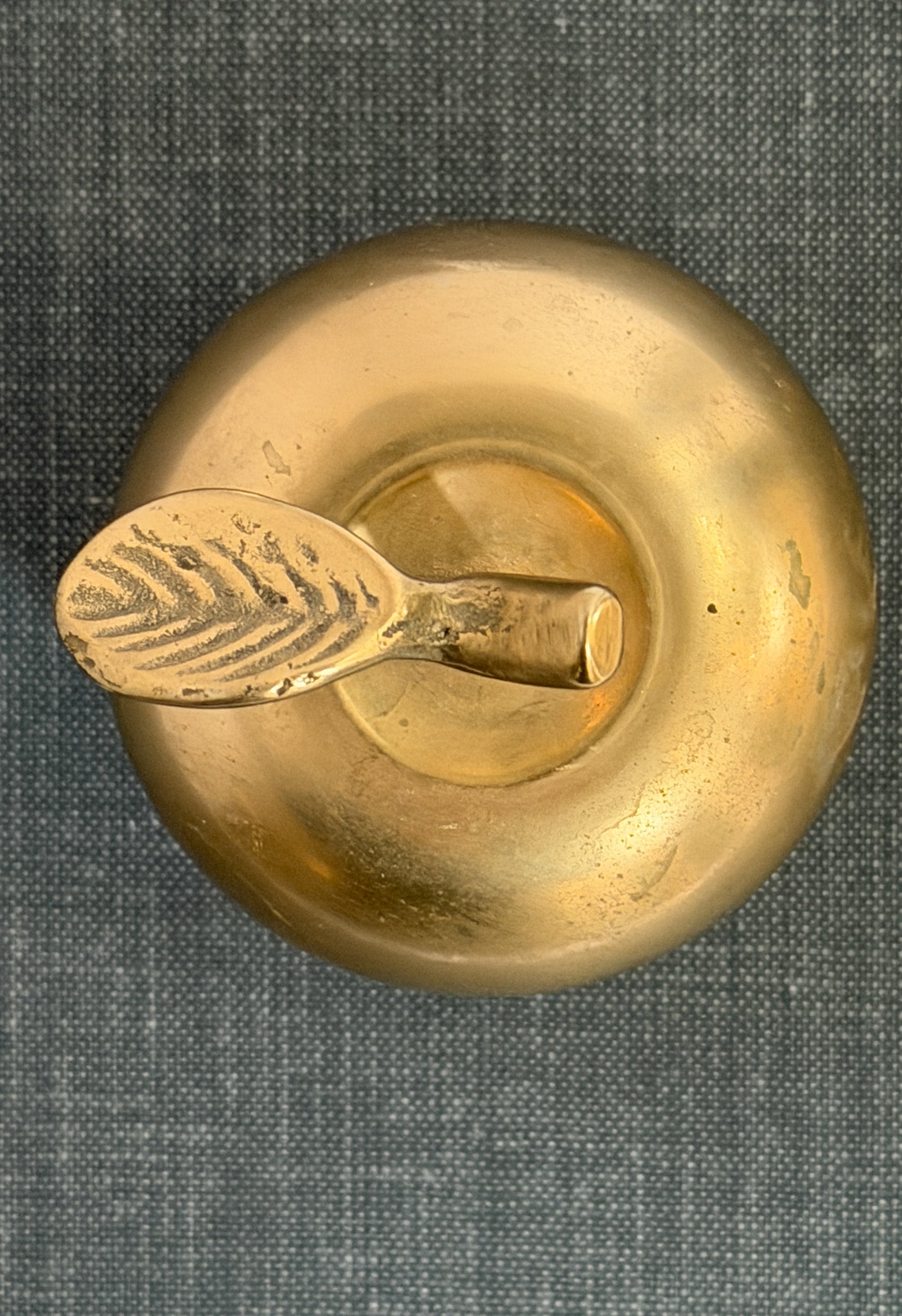 Vintage Brass Apple Bell