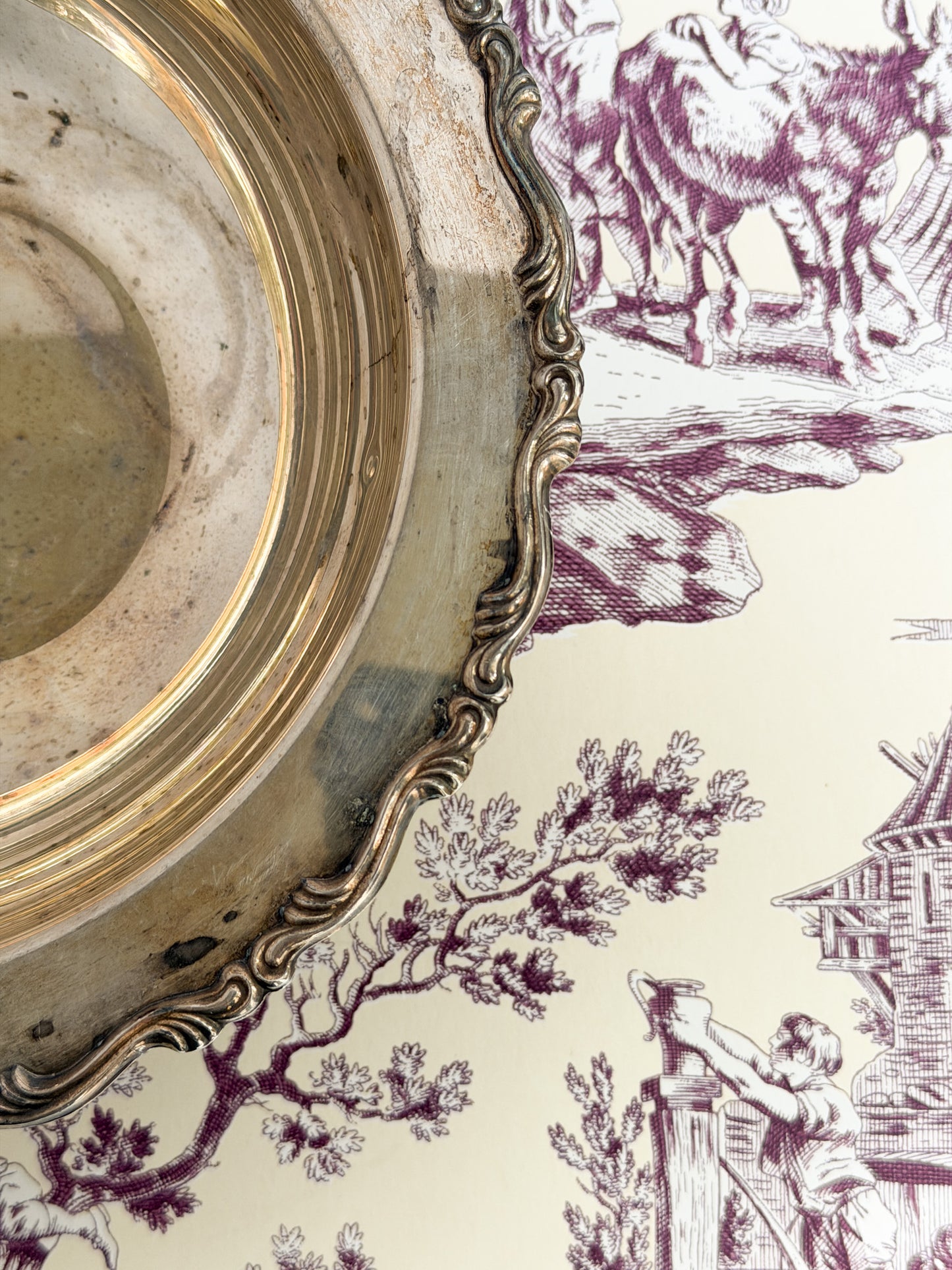 Vintage Silverplate Footed Bowl