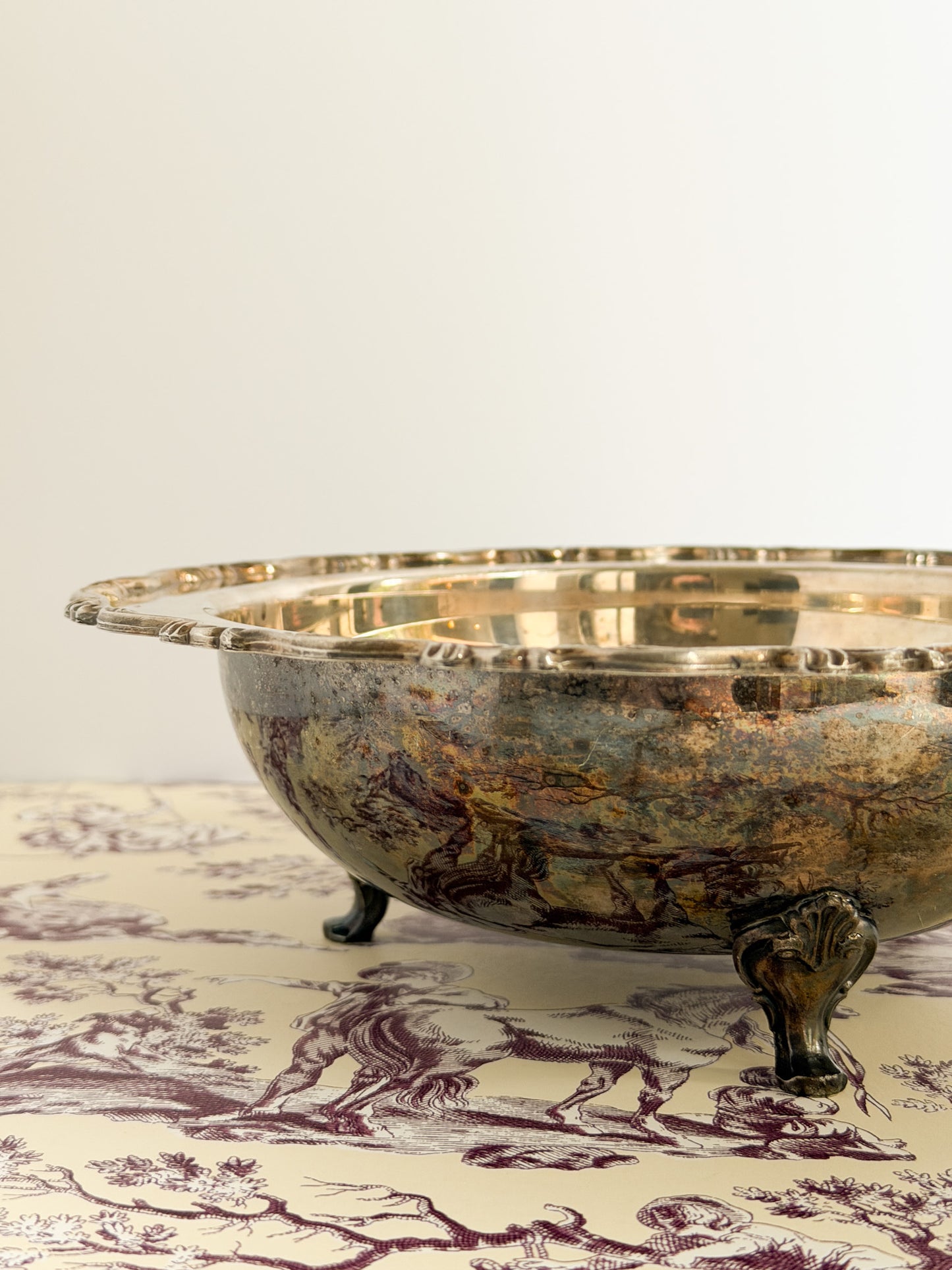 Vintage Silverplate Footed Bowl