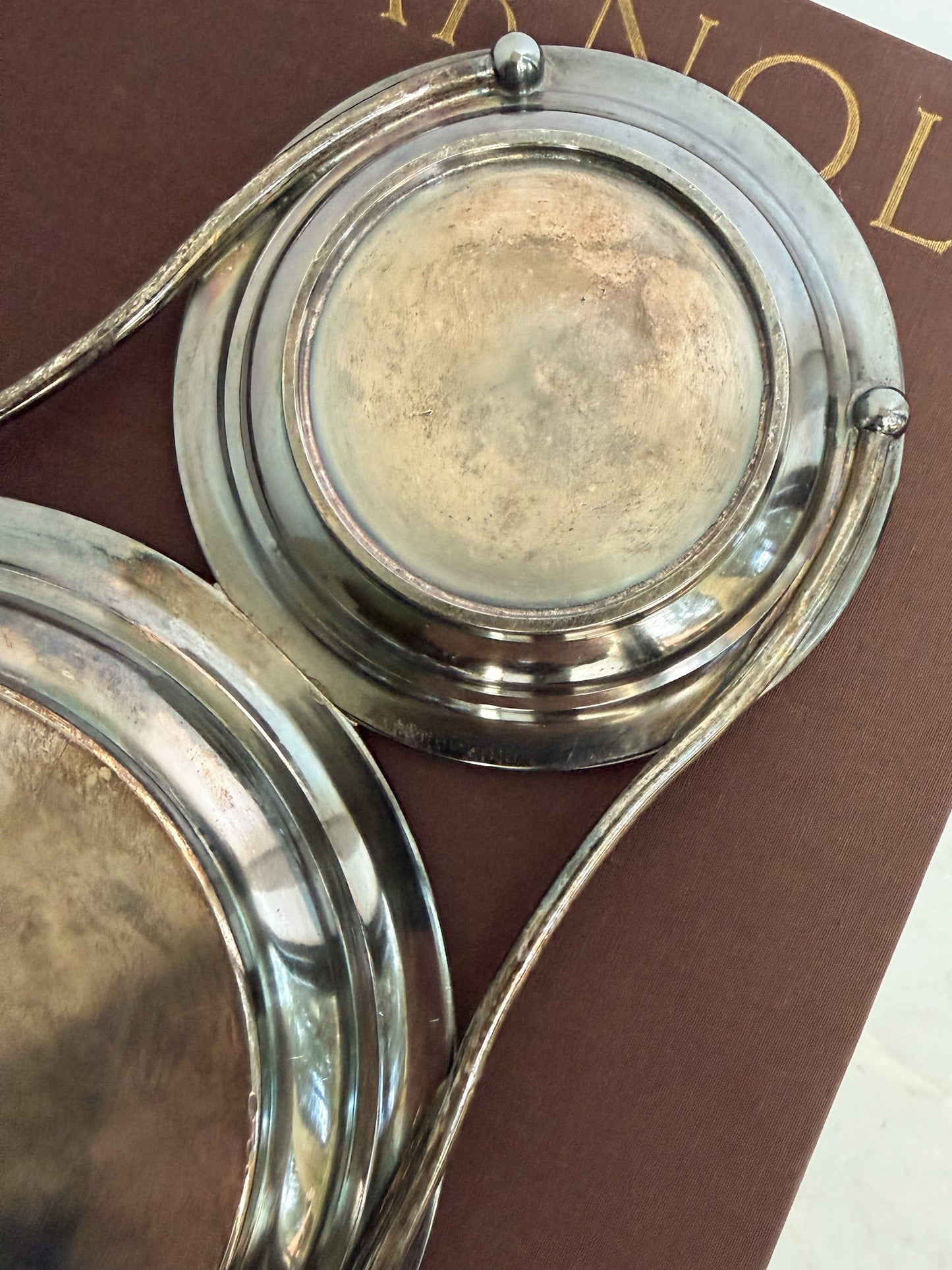 Silverplate Double Serving Tray